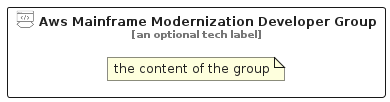 illustration for AwsMainframeModernizationDeveloperGroup