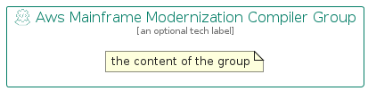 illustration for AwsMainframeModernizationCompilerGroup