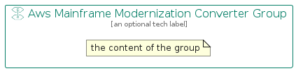 illustration for AwsMainframeModernizationConverterGroup