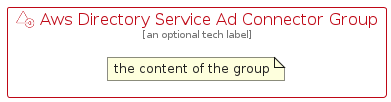 illustration for AwsDirectoryServiceAdConnectorGroup