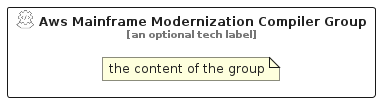 illustration for AwsMainframeModernizationCompilerGroup