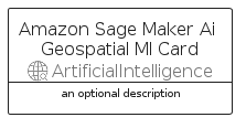 illustration for AmazonSageMakerAiGeospatialMlCard