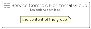 illustration for ServiceControlsHorizontalGroup