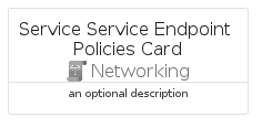 illustration for ServiceServiceEndpointPoliciesCard