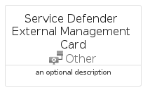 illustration for ServiceDefenderExternalManagementCard