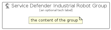 illustration for ServiceDefenderIndustrialRobotGroup