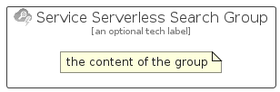 illustration for ServiceServerlessSearchGroup