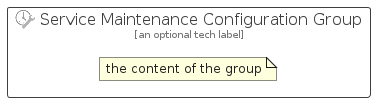 illustration for ServiceMaintenanceConfigurationGroup