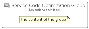 illustration for ServiceCodeOptimizationGroup