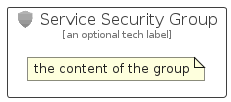illustration for ServiceSecurityGroup