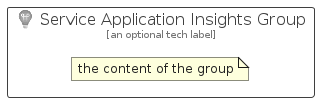 illustration for ServiceApplicationInsightsGroup