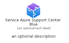 illustration for ServiceAzureSupportCenterBlue