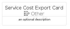illustration for ServiceCostExportCard