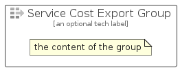 illustration for ServiceCostExportGroup