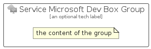illustration for ServiceMicrosoftDevBoxGroup