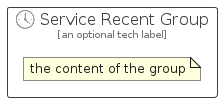 illustration for ServiceRecentGroup
