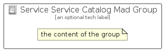 illustration for ServiceServiceCatalogMadGroup