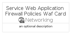 illustration for ServiceWebApplicationFirewallPoliciesWafCard