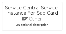 illustration for ServiceCentralServiceInstanceForSapCard