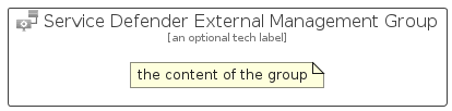 illustration for ServiceDefenderExternalManagementGroup