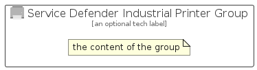 illustration for ServiceDefenderIndustrialPrinterGroup