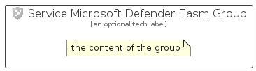 illustration for ServiceMicrosoftDefenderEasmGroup