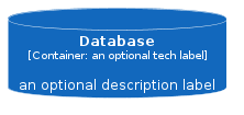 illustration of c4model/Element/Database