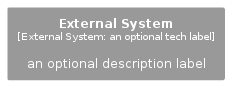 illustration of c4model/Element/ExternalSystem