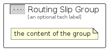illustration for RoutingSlipGroup
