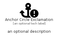 illustration for AnchorCircleExclamation