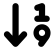 illustration of fontawesome-6/Solid/ArrowDown19