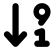 illustration of fontawesome-6/Solid/ArrowDown91