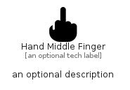 illustration for HandMiddleFinger