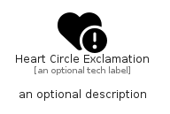 illustration for HeartCircleExclamation