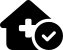 illustration of fontawesome-6/Solid/HouseMedicalCircleCheck