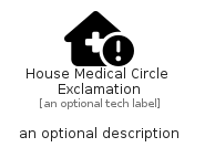 illustration for HouseMedicalCircleExclamation