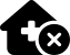 illustration of fontawesome-6/Solid/HouseMedicalCircleXmark