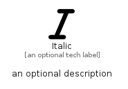 illustration for Italic