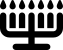 illustration of fontawesome-6/Solid/Menorah