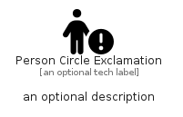 illustration for PersonCircleExclamation