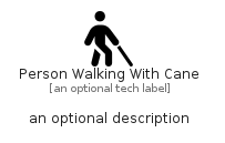 illustration for PersonWalkingWithCane