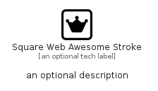 illustration for SquareWebAwesomeStroke