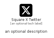 illustration for SquareXTwitter