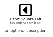 illustration for CaretSquareLeft