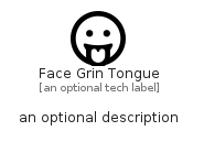 illustration for FaceGrinTongue