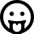 illustration of fontawesome/Regular/FaceGrinTongue