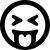 illustration of fontawesome/Regular/FaceGrinTongueSquint