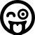 illustration of fontawesome/Regular/FaceGrinTongueWink