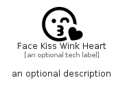 illustration for FaceKissWinkHeart