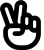 illustration of fontawesome/Regular/HandPeace